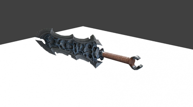 sword medieval weapons 3d print model - Mito3D