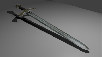 kılıç Ortaçağ silah 3d print model - Mito3D