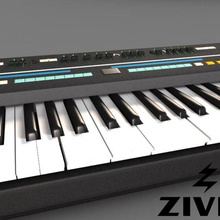 synthesizer-keyboard 3d audio Elektro elektronische - Ausrüstung hoch Tastatur mixer Modell Musik Klavier poly Datensatz sound synthesizer vray Arbeitsstation zivix zivixllc 3d print model - Mito3D