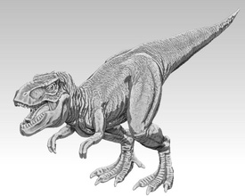 t-rex 3d animal beast carnivore cnc cretaceous dinosaurs eater highpoly jurassic lizards lucky hunter 2008 meat model monster printeble printer reptiles rex t theropod trex tyrannosaurus 3d print model - Mito3D
