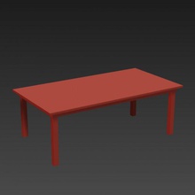 table le mobilier 3d print model - Mito3D
