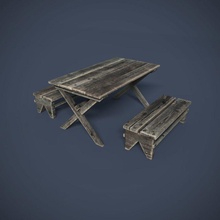 table benches architecture bench bencheslowpoly construction elements furniture game garden kutejnikov lower misc model object pbr poly ready real street structure time udk unity wooden 3d print model - Mito3D