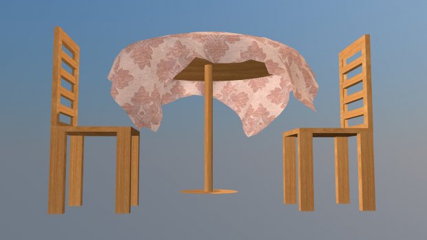 tabla presidente de la escena muebles 3D print model - Mito3D