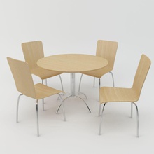 tavolo sedie agniukaitis la sedia esterno arredamento mobili interni modello tabella 3d print model - Mito3D