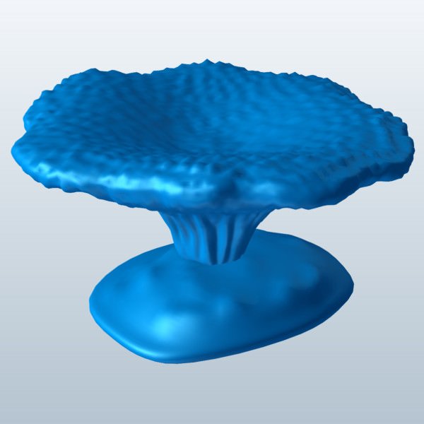 table coral v2 fish aquatic life printable lowpoly 3D print model - Mito3D