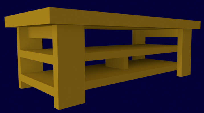 tableau v1 table en bois le mobilier coffeetable 3D print model - Mito3D