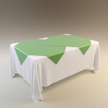 tablecloth 2 banquet chair cloth cover dining furnishings furniture holiday model ms dessi restaurant round table tableware wedding 3d print model - Mito3D