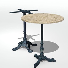 Tabellen Antike bistrot Messing Einrichtung Möbel home Metall Modell alt Poliert Stil Tabelle too3d victorianvintage jahrgang 3d print model - Mito3D