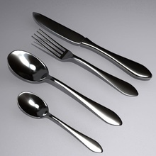 tableware cafe collection cutlery dining dinner dinnerware dorin flatware food fork furnishings george household kitchen knife model panait silver silverware spoon tablespoon teaspoon utensil 3d print model - Mito3D