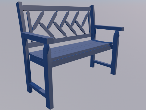 tahawus panchina giardino banca parco mobilia 3D print model - Mito3D