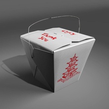 nehmen Sie heraus aircamp die asiatische Billig Chinesisch Ess-Stäbchen container Kochgeschirr Lieferung Diät schnell Essen Einrichtung Japanisch junk übrig zu haben Mahlzeit Modell Nudel aus restaurant Reis sauce sushi takeout nahm 3d print model - Mito3D