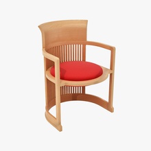 taliesin barrel chair 3d 3ds bandit bar classic coffee design dining frank furnishings furniture lajhar live lloyd max model modern office pixel seat textile visualization wood wright 3d print model - Mito3D