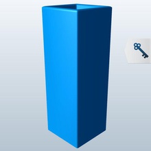 alte metri vaso v1 di altezza piazza il i contenitori stampabile lowpoly 3d print model - Mito3D