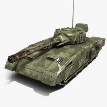 1 tank sci-fi 3dmmo zırh savaş fi fütüristik oyun silah daha düşük tamirci askeri model poly sci ulaşım araç 3d print model - Mito3D