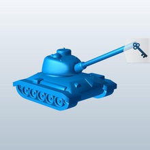 tank v1 bottle rocket holder fireworks printable lowpoly 3d print model - Mito3D