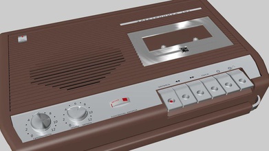 teyp elektronik eski ses kaset toplama kirill1974 magnitafon model oyuncu radyo kaydedici Rus 3d print model - Mito3D