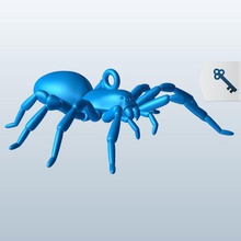 tarantula v2 puxe cadeia berloques fob itens printable lowpoly 3d print model - Mito3D