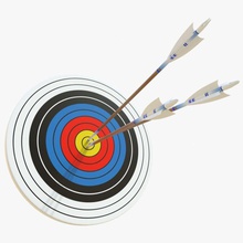 target arrows 02 accuracy archer archery arrow board bow bullseye center circle collection dart field game gear goal hit model nutty precision shot sport studios targets 3d print model - Mito3D