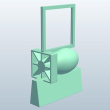 targetholder hydrogenbomb v1 pelet hedef tutucu hidrojen bomba oyuncaklar yazdırılabilir lowpoly 3d print model - Mito3D