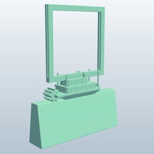 targetholder vapur v4 pelet hedef tutucu nehir istimbot oyuncaklar yazdırılabilir lowpoly 3d print model - Mito3D