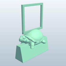 targetholder kaplumbağa v1 pelet hedef tutucu stilize oyuncaklar yazdırılabilir lowpoly 3d print model - Mito3D