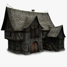 la taberna de arquitectura bemola edificio exterior fantasía el alemán casa punto referencia medieval modelo edad estructura 3d print model - Mito3D