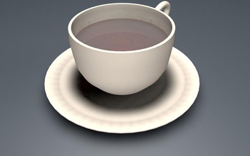 la taza de té el café colección crackedsunanimation copa mobiliario cristalería cocina vivir modelo pack planta sala tabla vajilla 3d print model - Mito3D