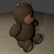 um ursinho de pelúcia 3ds animais urso o blender menino criança fbx garota jkindena modelo obj teddy ferramenta brinquedo 3d print model - Mito3D