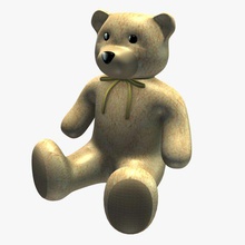 teddy bear sg v1 toys printable lowpoly 3d print model - Mito3D