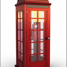 cabine téléphonique de l'architecture booth britanniques appel ville les pièces monnaie la communication éléments londres marc modèle mons payer téléphone public rue haut telecom 3d print model - Mito3D