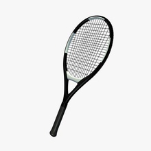 tennis racket v3 sports figures equipment printable lowpoly 3d print model - Mito3D