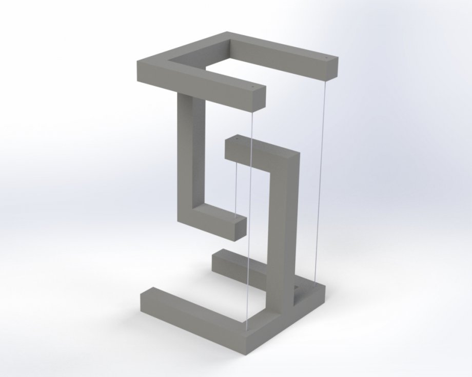tensegridad construcción estante mueble 3D print model - Mito3D