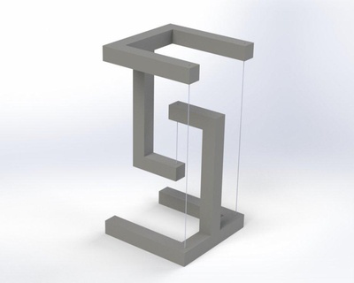 tensegrity construction tensegrity construction shelf furniture  3d print model - Mito3D