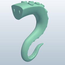 tentacle v1 mythical creatures printable lowpoly 3d print model - Mito3D