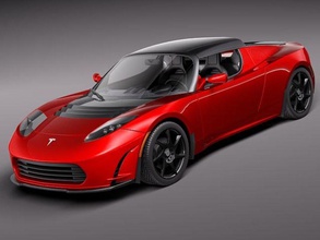 tesla roadster 25 2011 2 5 2009 2010 2012 2013 cabrio car convertible ecologic electric electrical fast model racer sport squir vehicle 3d print model - Mito3D