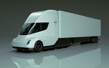 tesla yarı kamyon pil araba carbodyart kavram elektrik ağır model araç 3d print model - Mito3D