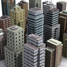 textured buildings 3ds architecture blocks bluegreen building city collection lower metropolitan model office plaza poly scraper sky skyscraper structure texture tower urban 3d print model - Mito3D