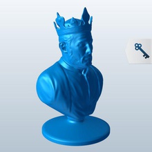 thcenturyking v1 16th century king statues busts printable lowpoly 3d print model - Mito3D