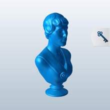 thcenturylady v1 19 siècle dame formel des statues bustes imprimable lowpoly statues, 3d print model - Mito3D