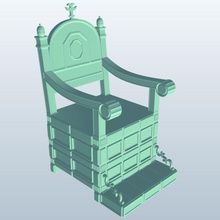 theivorythrone ivan terrible v1 l'ivoire trône le mobilier imprimable lowpoly 3d print model - Mito3D