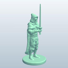 thief dueling sword v1 people printable lowpoly 3d print model - Mito3D