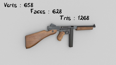 thompson m1-a1 m1 a1 combate moderno armas 3d print model - Mito3D