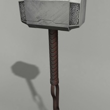 le marteau de thor 3ds blunt celtique caractère bande-dessinée fbx guntarslv casque max mêlée modèle la mythologie norse obj puissance s super-héros l'arme 3d print model - Mito3D