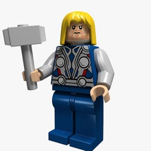 thor lego avenger engeller tuğla çizgi film karakter çocuk fig şekil hahm12 legoman adam mini model plastik oynuyor toon oyuncak 3d print model - Mito3D