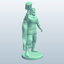 thor v1 mythical creatures printable lowpoly 3d print model - Mito3D