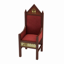 throne chair armchair decorating fantasy furnishings furniture medieval model ornate regal royal seat troopr victorian 3d print model - Mito3D