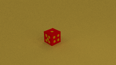 throwing cube - dice 3d print model - Mito3D