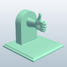 thumbs up v1 cuffie titolare novità stampabile lowpoly 3d print model - Mito3D