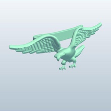 tie clipflying eagle v1 tie clip flying eagle apparel clipflying printable lowpoly