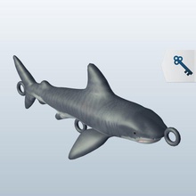tiger shark v1 fishing lure gear printable lowpoly 3d print model - Mito3D